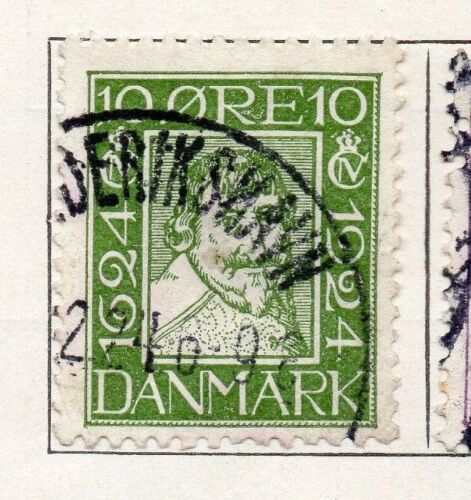 Danemark 1924 première édition fine d'occasion 10 heures. 098230 - Photo 1/1