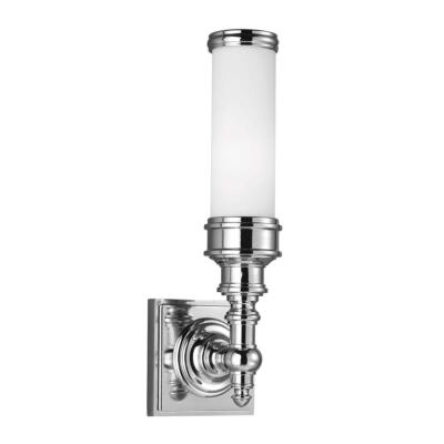 Weiß Chrom Badezimmerlampe Glamour Klassisch Wandleuchte Leuchter IP44