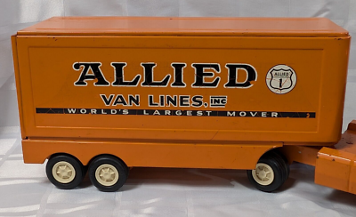 TONKA ALLIED VAN LINES PRESSED STEEL LARGE TOY TRUCK VINTAGE RETRO