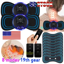 Tens Machine Massagers EMS Full Body Relax Pad Rechargable Portable Neck Massage