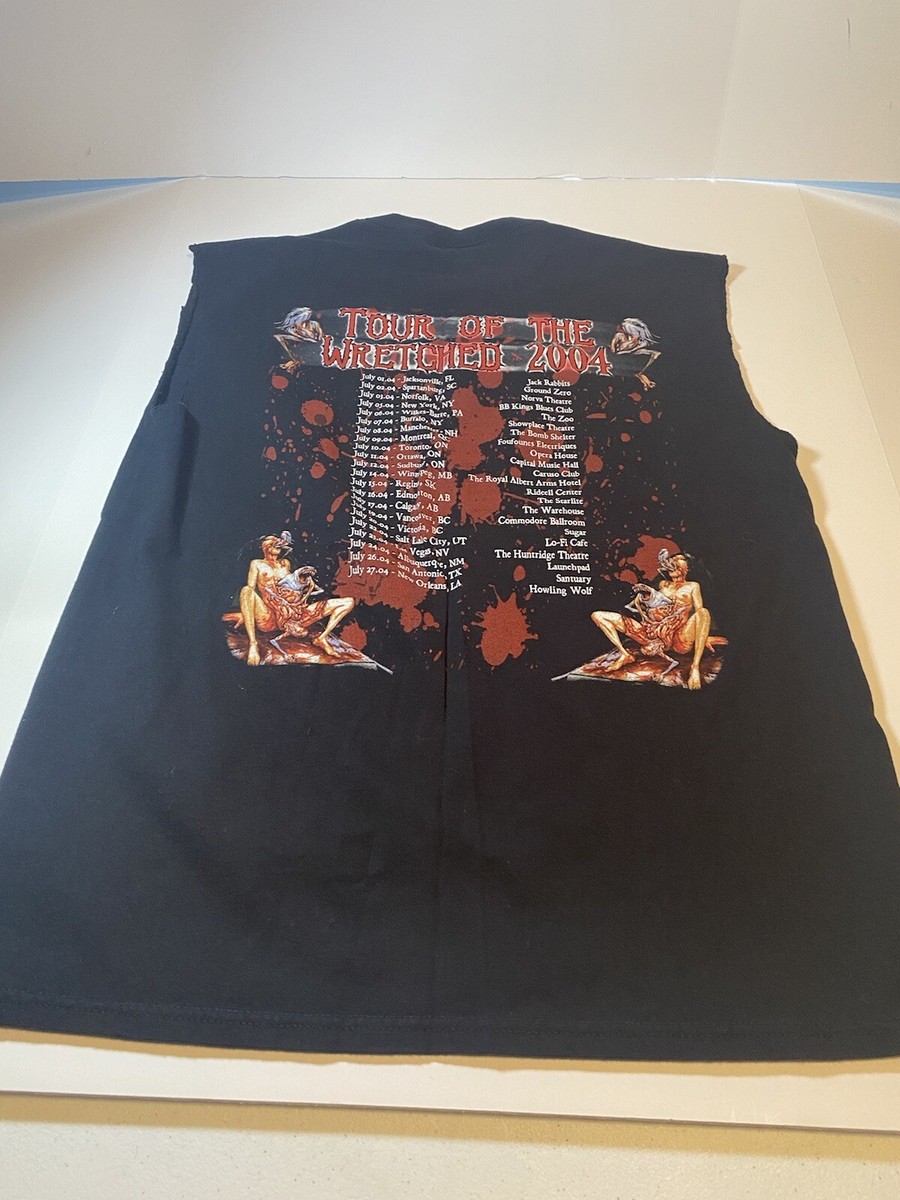 ミュージシャン CANNIBAL CORPSE Tour of the Wretched2004 VINTAGE CANNIBAL CORPSE SHIRT tour of the wretched 2004 | eBay