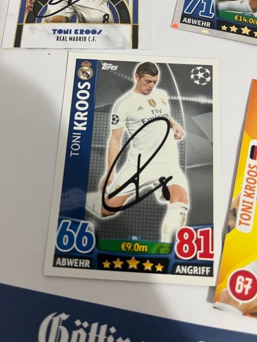 Topps Card Bayern München DFB Real Madrid T Kroos FULL Signed Signiert Autogramm - Bild 9 von 10