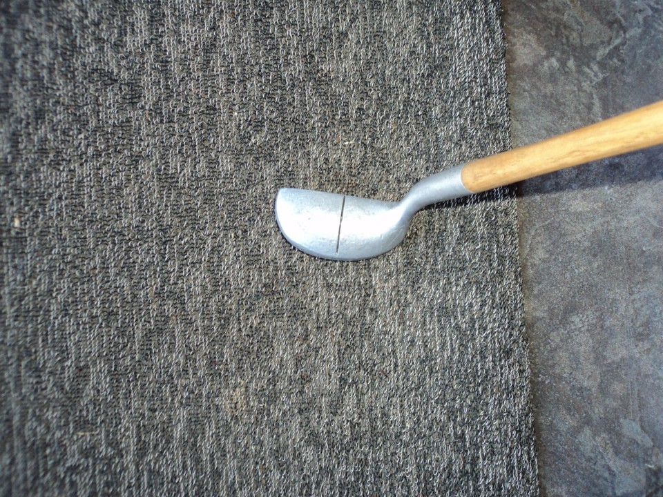 Otey Crisman 270 H Putter Hickory Wood Shaft 35.5” Left Handed Mallet