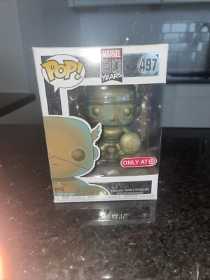 Funko Pop! Marvel: 80 Years - Captain America (Patina) #497 - Target Exclusive