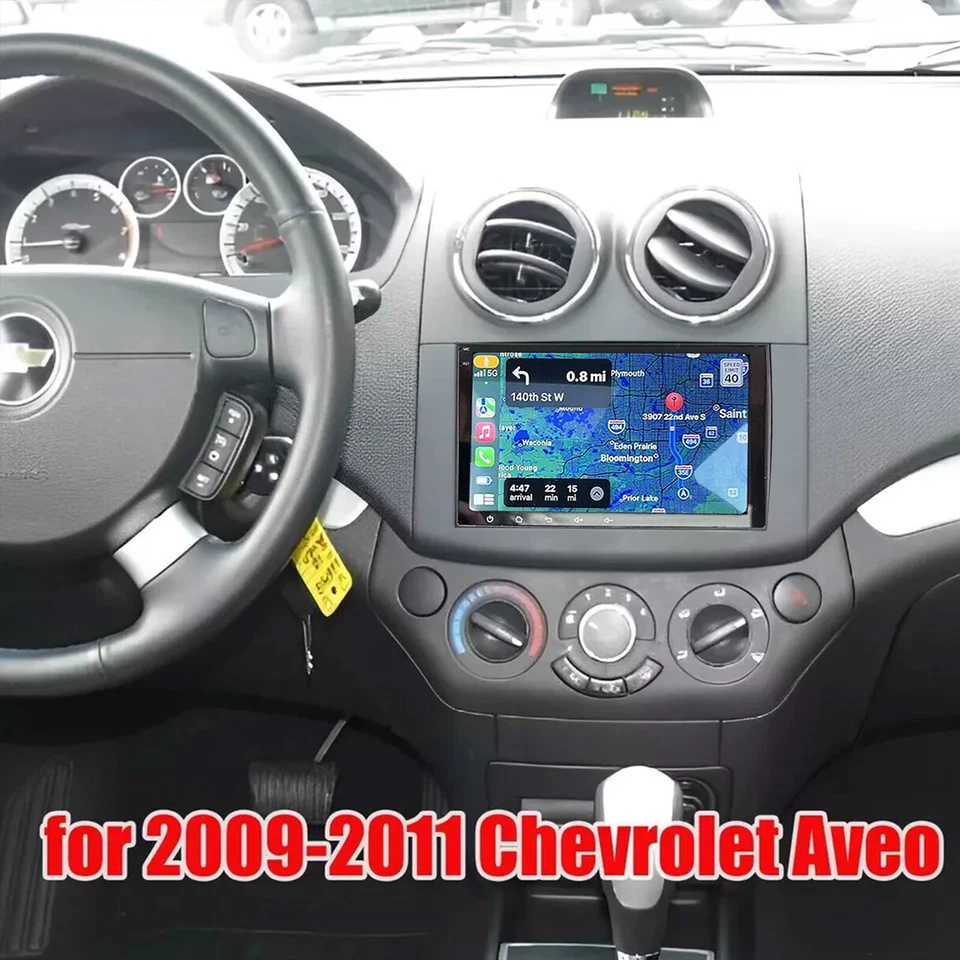 Para Chevrolet Aveo 2009 2010 2011 GPS Navegación CarPlay Coche Estéreo Radio Cámara DSP Foto 2 de 4