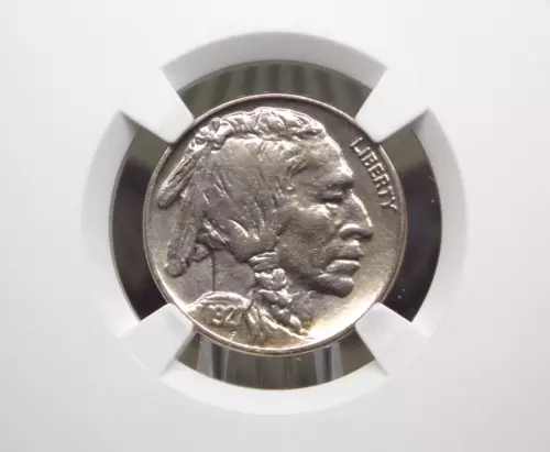 1927 "P" Indian Head BUFFALO Nickel 5c NGC Unc Details #030 Uncirculated ECC&C