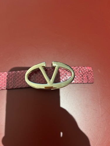 Valentino Python Leather Belt - Fuchsia Pink - Size 90/36 - Picture 2 of 9