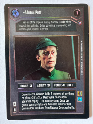 Star Wars CCG Reflections II 2 Admiral Piett FOIL