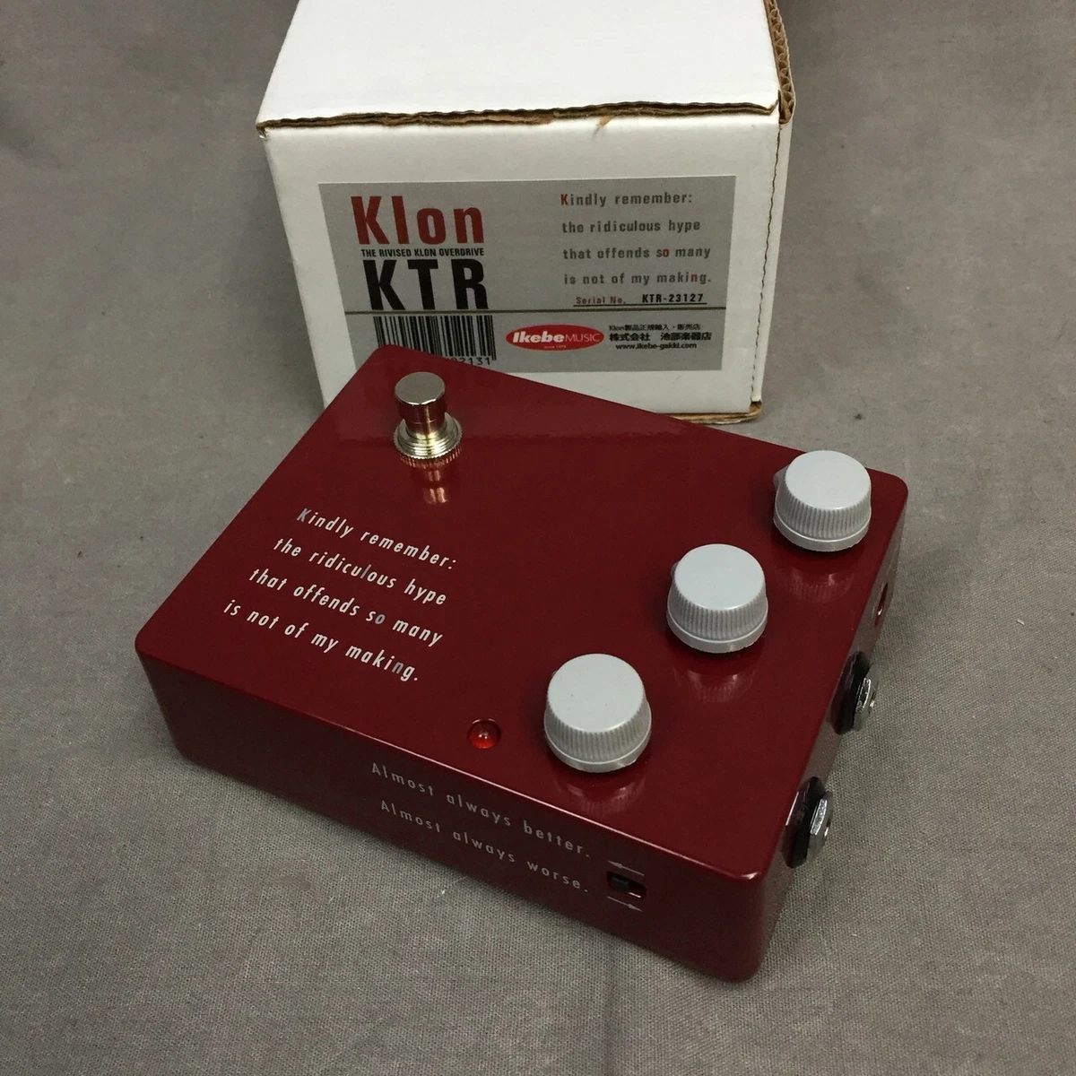 KLON KTR Overdrive pedal | eBay