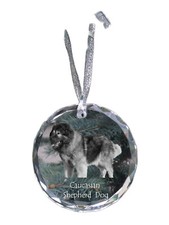 Cane Pastore Caucasico, Owtscharka Caucasica - Sfera Di Cristallo Con Foto, Cane