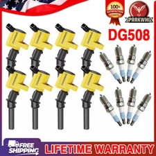 8Pack Ignition Coil & Spark Plug For 1999-2004 Ford F250 F350 Super Duty 5.4L US