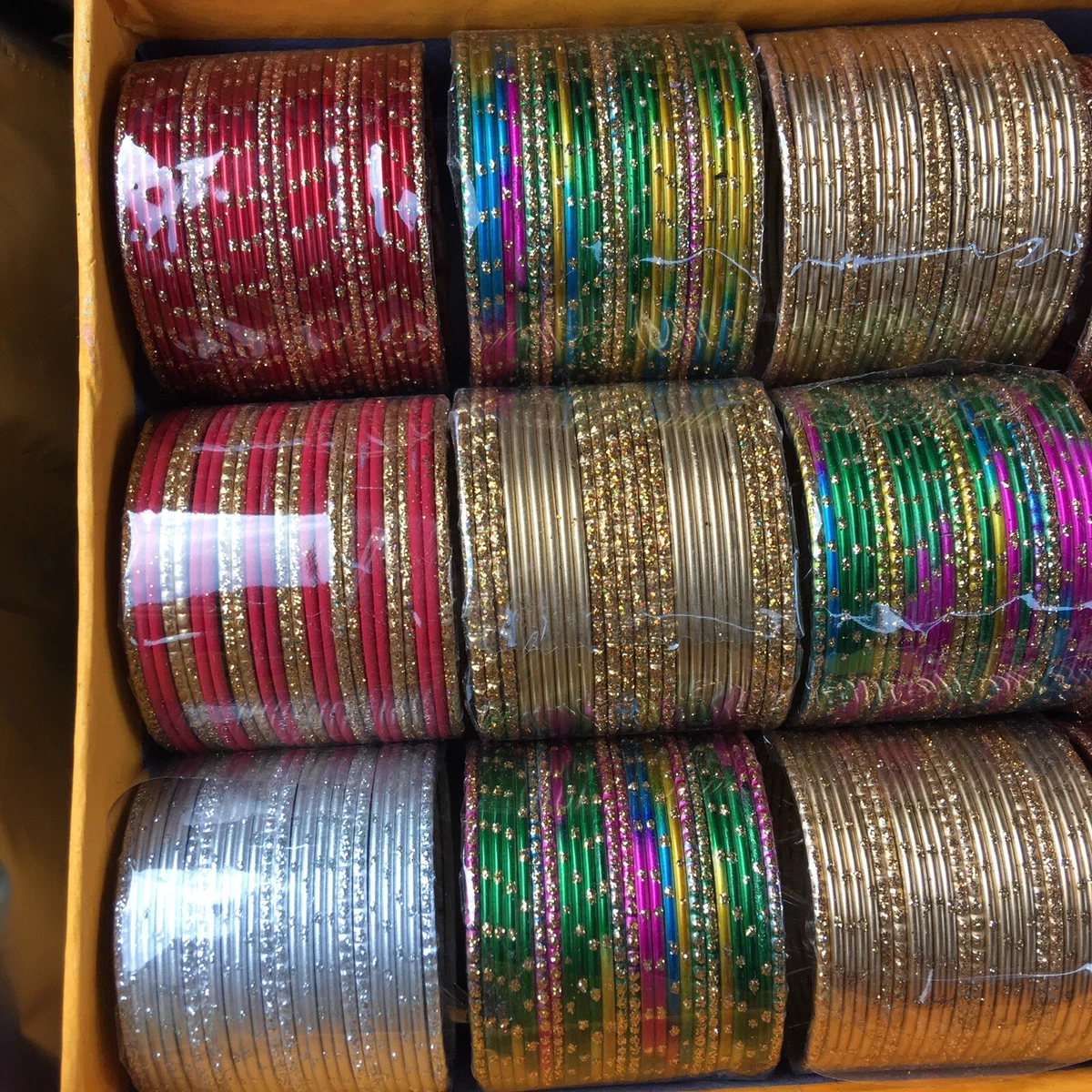 Small Children Kids Baby Girls Metal Eid Bangles Sizes 1.12 1.18