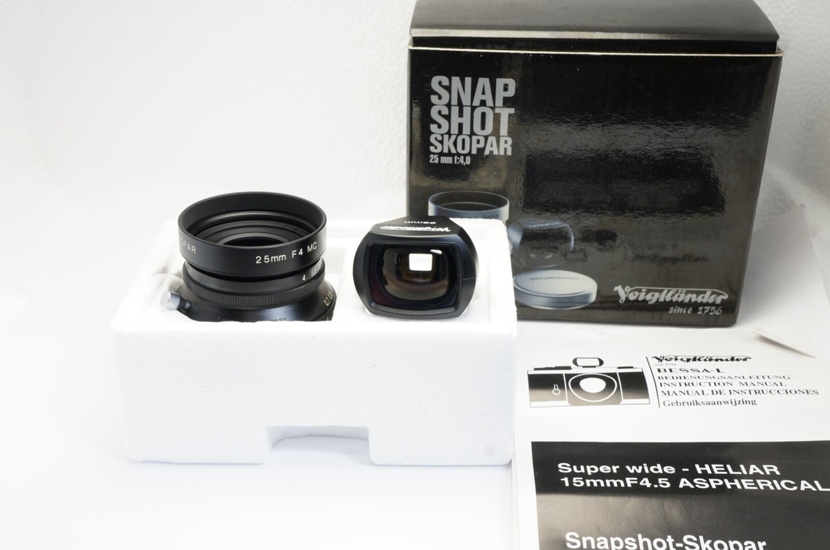 ライカMマウント フォクトレンダー 25mm F4 SNAPSHOT-SKOPAR 極上。