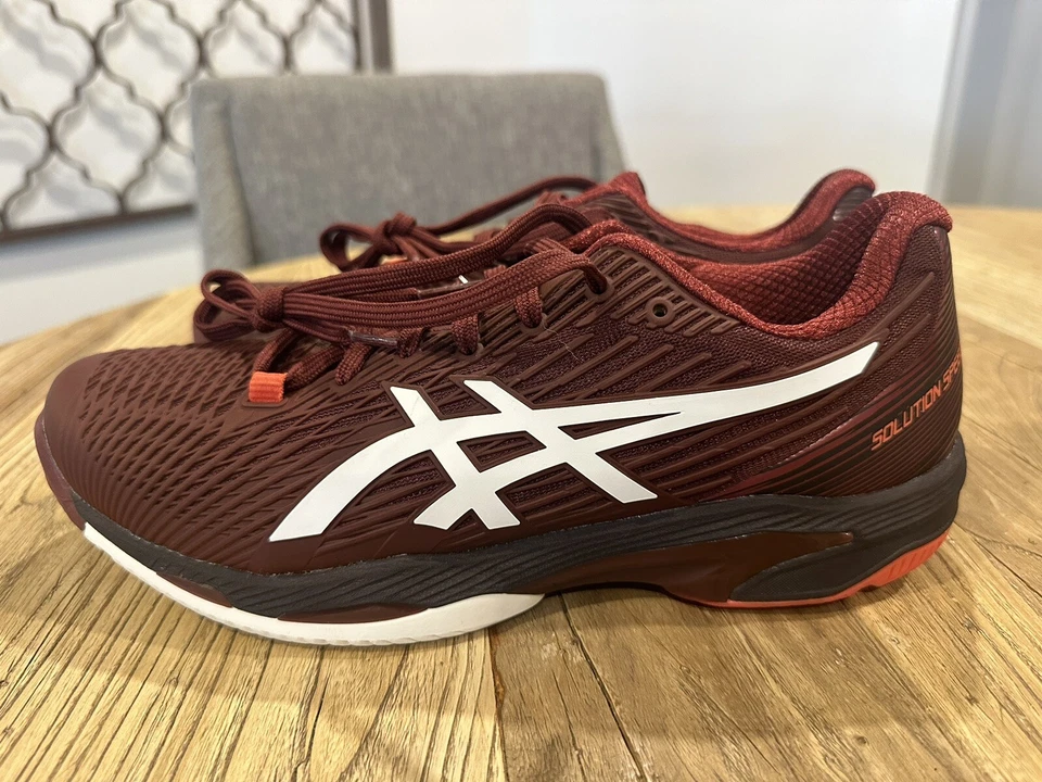 Asics Solution Speed FF 2 全新 1041A182 古董红色 7.5 男式 — 第 2/4 张图片