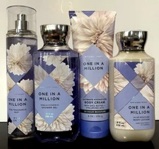 Bath & Body Works LOT OF 4 ONE IN A MILLION Lotion-Mist-Shower Gel-Body Cream