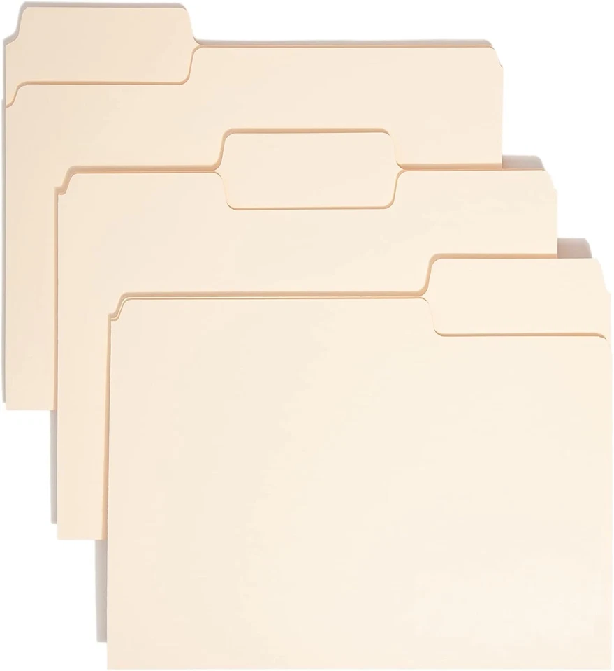 SuperTab Heavyweight File Folders - 50 Letter Size with Oversized 1/3-Cut Tabs - Image 3 of 4