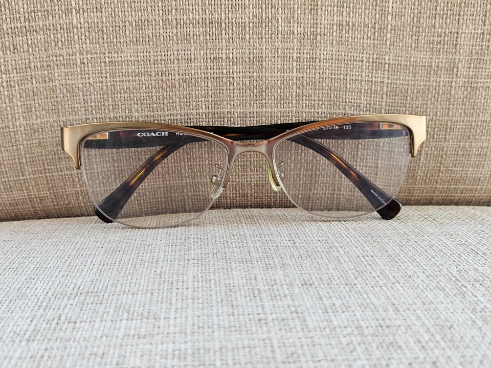 Marco de gafas Coach para mujer HC5066 medio borde marco de gafas arena/tortuga oscura Foto 2 de 4