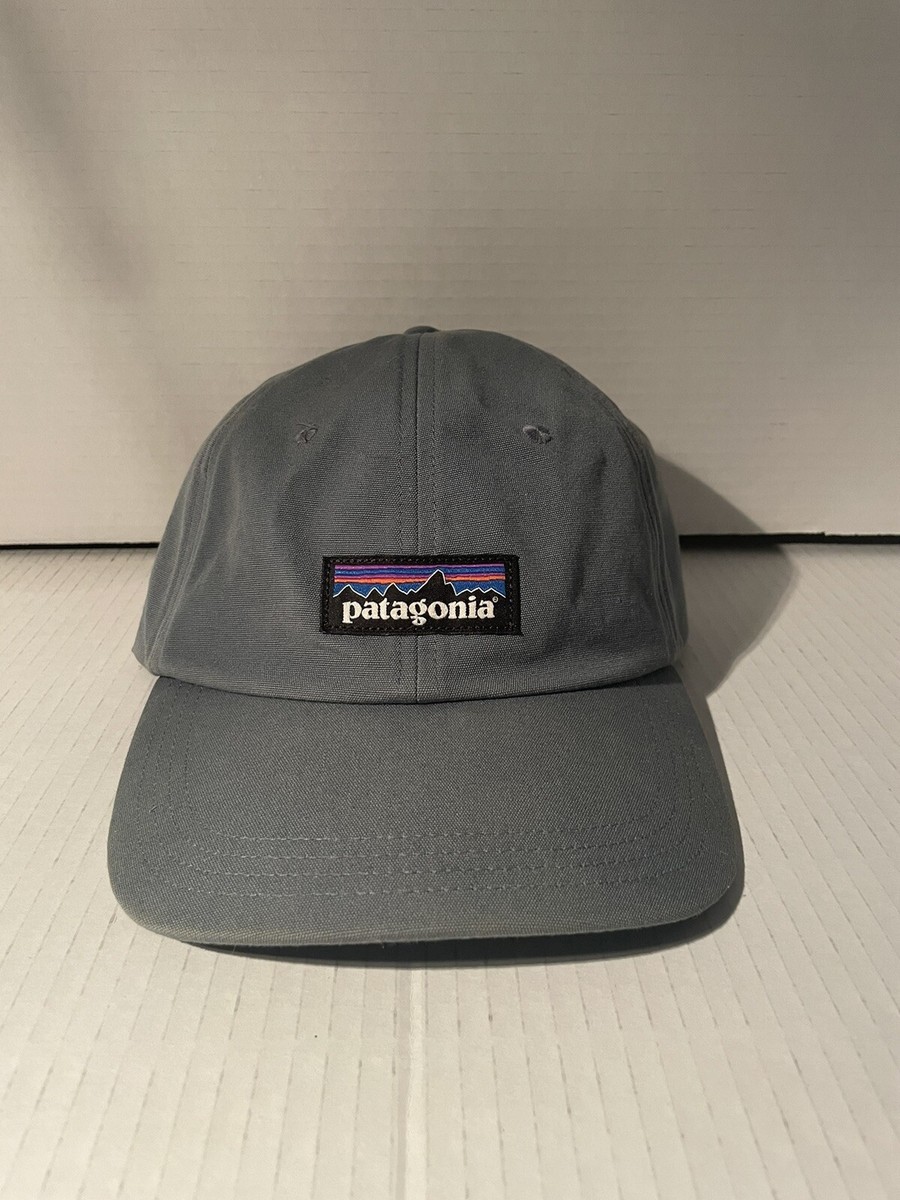 Patagonia P-6 Label Logo Trad Cap Baseball Hat Unisex Plume Grey