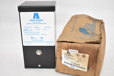 HUBBELL ACME ELECTRIC T179620S LIGHTING TRANSFORMERS 2 WINDINGS SINGLE PHASE