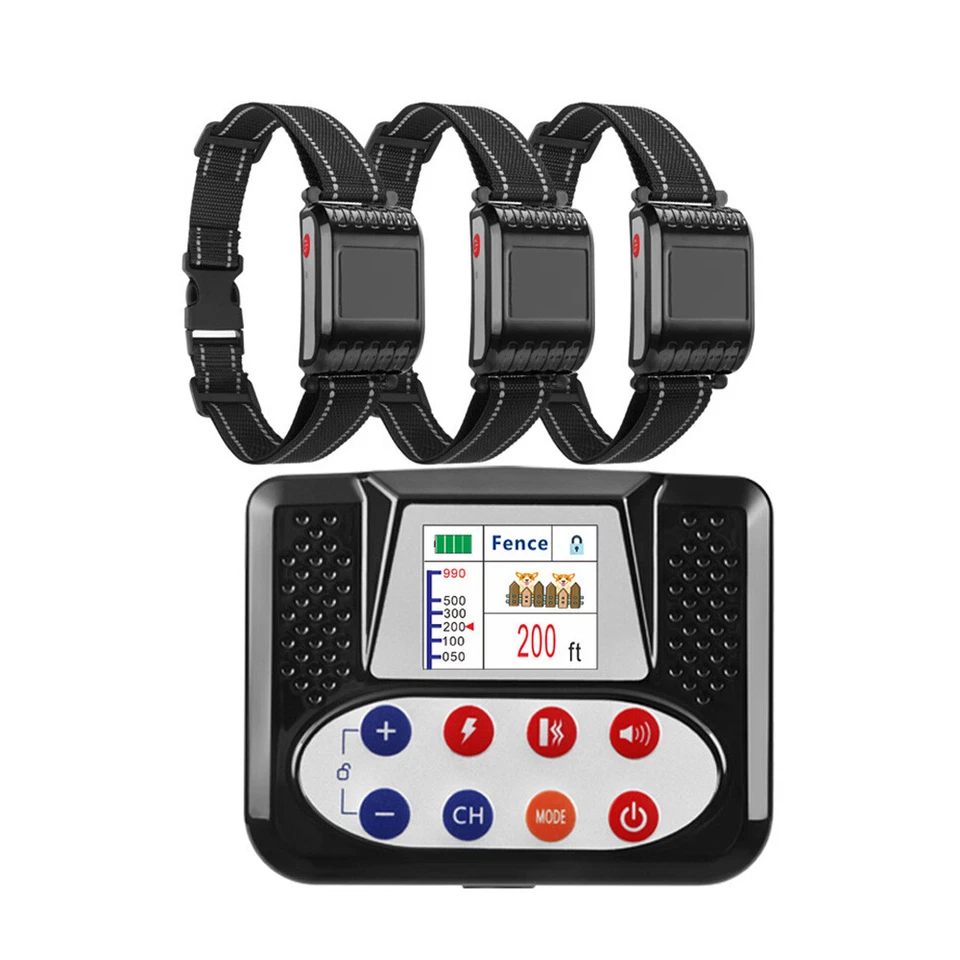 Waterproof Wireless Dog Fence Rechargeable Electric Collar for 1/2/3/4 Dogs Pet - Image 2 of 4