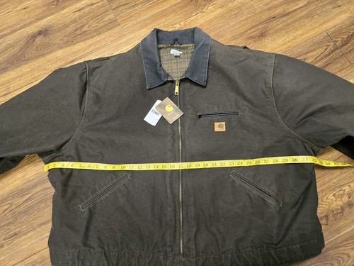 Carhartt J97 DKB Detroit Jacke Größe 4XL Decke gefüttert Canvas Arbeitsmantel. - Bild 6 von 10