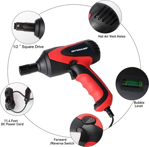 Kit Chiave a Percussione Auto 1/2 Pollice e 12 Volt Portatile Elettrica, Tir... - Foto 5 di 7