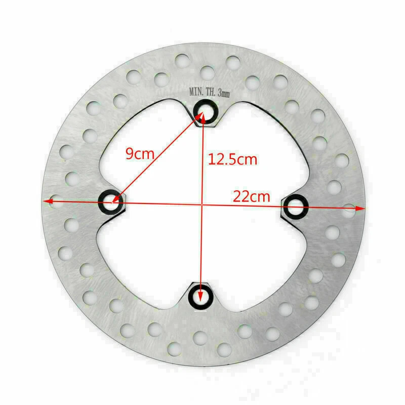 Rear Steel Brake Disc Rotor For Honda CRF230L CRM250 XR250R/400R/600R/650L UE Foto 2 de 4