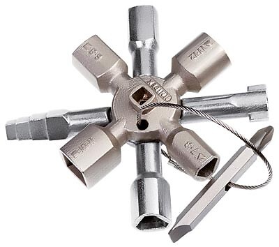 "Knipex SchaltschrankschlüSsel \"Twinkey\" Dreikant Vierkant - 001101"-image