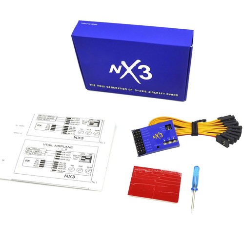 NX3 Fixed-Wing 3 Axis Gyro Flight Controller Autobalance Stabilizer For RC Plane - Picture 2 of 10