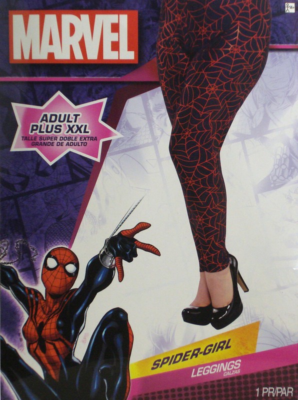 Spider-Girl Leggings Adult Plus Size XXL Costume Cosplay Marvel Comics New