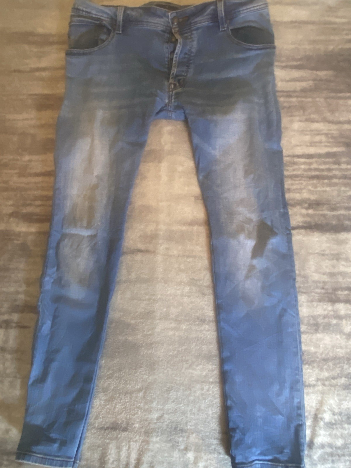 Hackett London Bespoke Jeans DJ Desire Light Wash 34x32 40R 