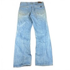 Vintage 70s Sears Genuine Roebucks Jeans 34x32 Scovill Zip Faded Denim