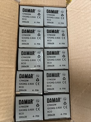 DAMAR Compact Fluorescent Twin Tube / 4 Pin / GX24Q-3 Base / CFM32W/835 / 3500K