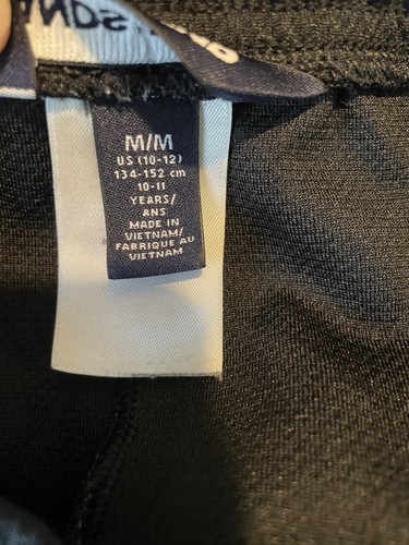 Lands’ End Shorts Youth Medium 10 / 12 Black w/ White Side Stripes Pockets - Picture 5 of 5