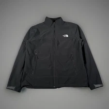 North Face Apex Bionic Jacket Mens Large Black TNF Soft Shell C757