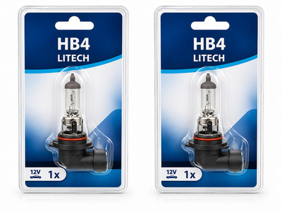 2x HB4 12V 51W P22D LITECH  Glühlampe Glühbirne Birne Halogenlampe Halogen Set