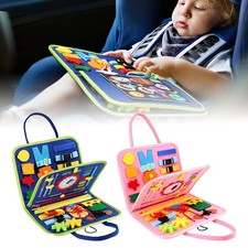 Busy Board Bag Toddler Travel Toy Montessori Sensory Learning Quiet Book