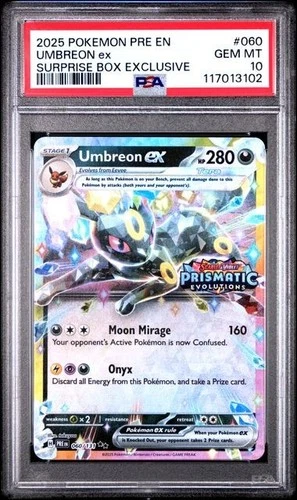 Pokemon Umbreon ex - (Prismatic Evolutions Stamp) 060/131 PSA 10 GEM MINT