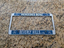 Vintage Mercedes Benz Beverly Hills LTD. California Metal License Plate Frame