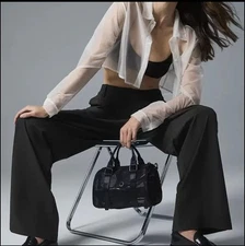 Alo Yoga Mini Sheer Duffle Bag Black 