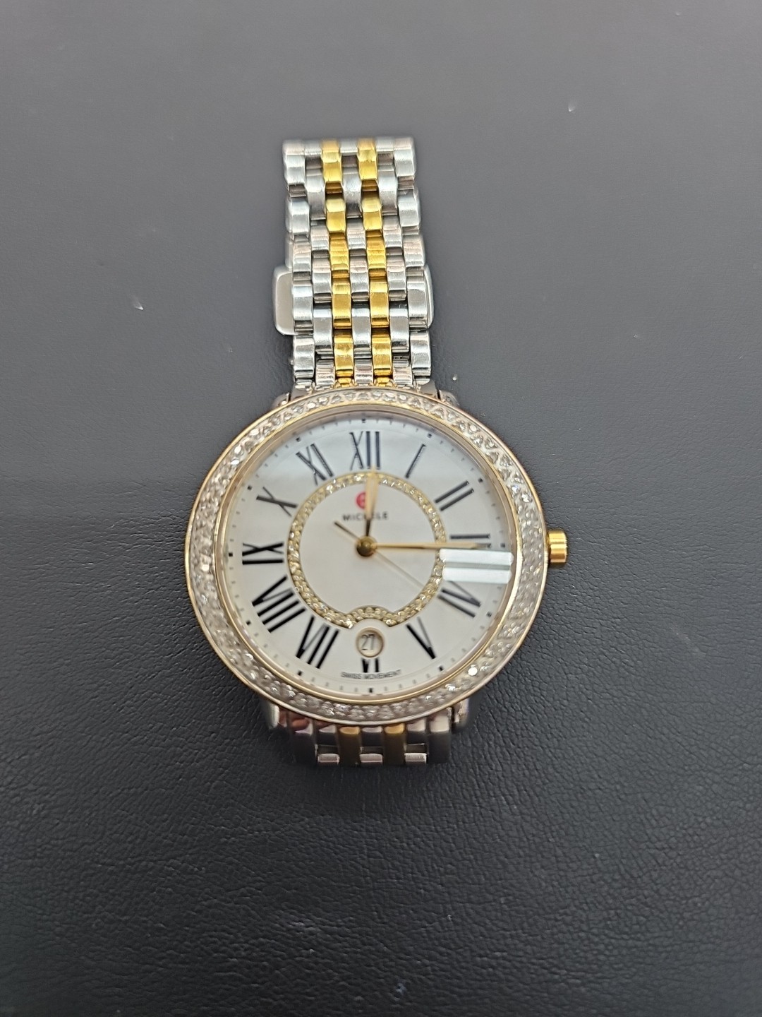 Michele Serein Women's Con Diamantes  En Bissel De Caja Y En Esfera