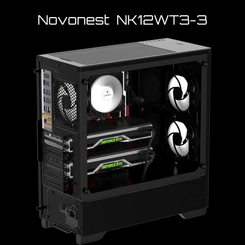 Novonest PC case fan with white LED 120mm quiet high performance 3PIN conne 745 - Picture 9 of 9