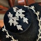 SCARCE Sarah Coventry World’s Fair 1964 Crystal Necklace And Earrings Set — photo 3