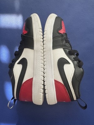 Air Jordan AJ1 Low Alt Boys' Shoes Black RED DR9747-161 9C