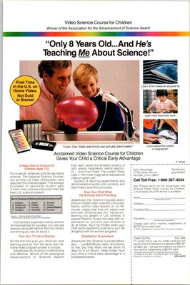 Early Advantage Science Couse for Children Vintage Print Ad