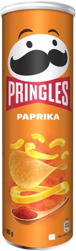 Pringles Paprika Crisps 185 g (Packaging May Vary)