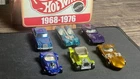 1968-69 Redline Hot Wheels 6 Car Lot