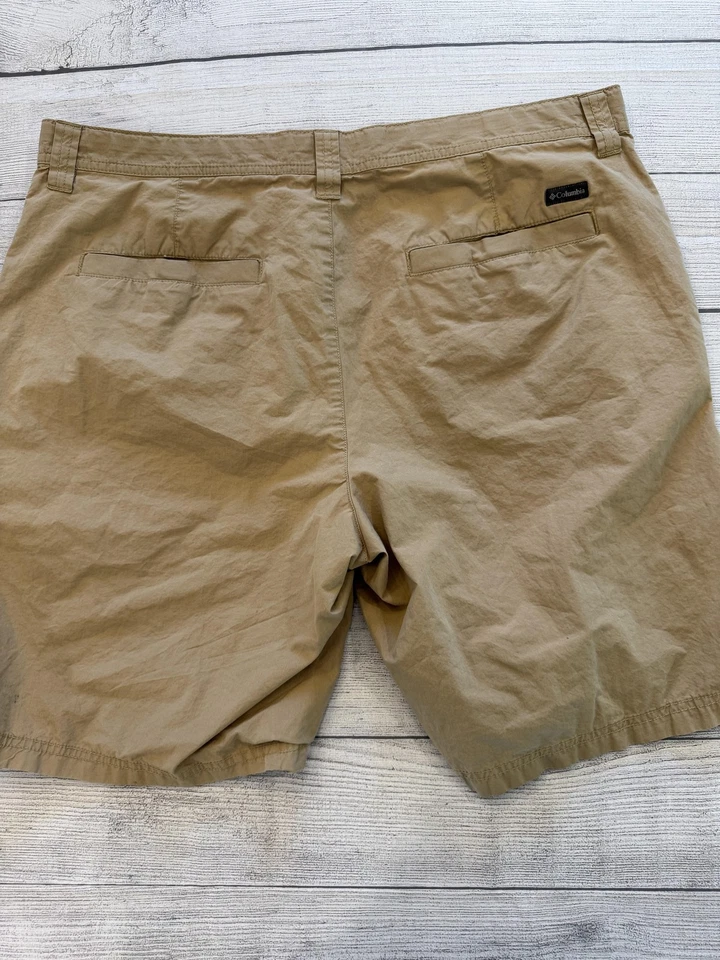 Pantalones Cortos Columbia Para Hombre 38 Caqui Tostado Chino Algodón Informal 10 Entrepiernas AM4471 Foto 4 de 4