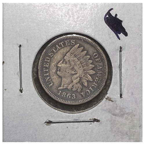 1863 Indian Head Cent Collectible CopperNICELY CIRCULATED Coin