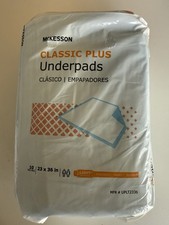10 McKesson Adult Bed Chair Urinary Incontinence Disposable Underpads 23x36"